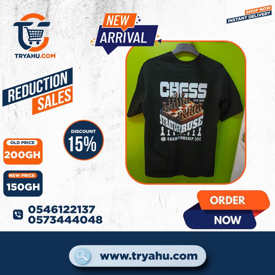 Authentic Heavy 100% Cotton T-Shirts for Men | Tryahu Ghana – Premium Quality & Comfort